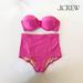 J. Crew Swim | J.Crew Swimwear / Bikini Two-Piece / High Rise Bikini Bottom | Color: Pink | Size: Bottoms Xs / Bikini Top 32c