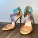 Jessica Simpson Shoes | Jessica Simpson Strappy Stiletto Size 7.5 Colorful Spring Heels Easter Outfit | Color: Pink/Tan | Size: 7.5