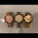 Michael Kors Jewelry | Michael Kors Watches Bundle Of 3 For $90 | Color: Gold | Size: Made To Fit Woman’s Wrist