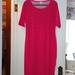 Lularoe Dresses | Julia Sheath Dress Bright Salmon, Hot Pink Magenta | Color: Pink | Size: Xxl