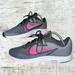 Nike Shoes | Nike Downshifter 9 Women's Running Shoes Black Laser Fuchsia Size 10 | Color: Black/Pink | Size: 10