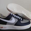Nike Shoes | Nike Womens Air Force 1 07 Se College Navy-White-Pewter Grey Sz 7 Fj1408-400 New | Color: Blue/Gray | Size: 7