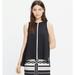 Madewell Tops | Madewell Crepe Canal Tank Top Back And White. Size Xs | Color: Black/White | Size: Xs