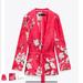 Zara Pants & Jumpsuits | Nwt! Bloggers Fav Zara Floral Set (Printed Belted Kimono Blazer Jacket & Pants) | Color: Pink | Size: M