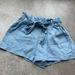 American Eagle Outfitters Shorts | American Eagle Paper Bag Denim Shorts | Color: Blue | Size: S
