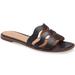 Madewell Shoes | Madewell The Wave Slide Sandal In Vachetta Leather/ Black/ Size 9.5/ Euc | Color: Black | Size: 9.5