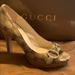 Gucci Shoes | Gucci High Heels | Color: Cream | Size: 7