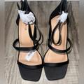 Torrid Shoes | Nwt Torrid Triple Strap Platform Heeled Sandal (Ww) Size 9 Wide Width Black | Color: Black | Size: 9