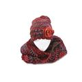 Fall Fashion, Hat Cowl Set, Orange Crochet Hat, Snow Cowl, Womens Fashion Autumn Scarf Mobius Winter Set