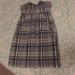 American Eagle Outfitters Dresses | Navy Blue Plaid Strapless Dress | Color: Blue | Size: 6