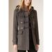 Burberry Jackets & Coats | Nwt Burberry Brit Blackwell Toggle Wool Coat Heather Grey Melange Us 2 Authentic | Color: Black/Gray | Size: 2