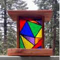 Bird Feeders, Stained Glass, Yard Art, Watching, Backyard Decor, Garden Accessories, Glass Outdoor Decoration, Gifts For Families