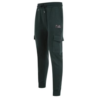 Sweatpants Phantom Multi-Pocket Cargo Style Cuffed Joggers in Dark Green / XXL - Tokyo Laundry
