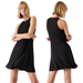 Athleta Dresses | Athleta Dress Womens Medium Tall Black Mini Santorini Thera Jersey Knit Tank | Color: Black | Size: M