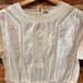Free People Dresses | New Free People Victorian Waisted Mini Dress Ivory Size 4 Stained*Flaws | Color: Cream | Size: 4