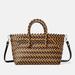 Zara Bags | Nwt Zara Woven Two-Tone Shopper Bag | Color: Brown | Size: Os