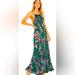 Free People Dresses | Free People Intimately “Garden Party” Women’s Maxi Dress Floral Print Green Pink | Color: Green/Purple | Size: M