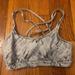 Athleta Intimates & Sleepwear | Athleta Grey Abstract Print Strappy Sports Bra - Size S | Color: Gray | Size: S