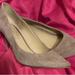 Coach Shoes | Coach Suede Pumps 3” Heels | Color: Tan | Size: 8