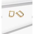 Madewell Jewelry | Nwt Madewell Demi-Fine Carabiner Hoop Earrings | Color: Gold/Red/Silver | Size: Os