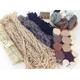 Creative Weaving Pack. 100% Wool 950g. Latch Hook Tool and Project Backing. Wall Hanging Tapestry Kit. Neutrals