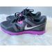 Nike Shoes | Nike Lunar Fit Sole Women's Us 8 Athletic Running Sneakers Black Pre-Owned | Color: Black/Purple | Size: 8