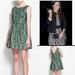 Zara Dresses | Coveted Zara Lace Dress Size L | Color: Cream/Green | Size: L