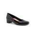 Wide Width Women's Dream Pump by Trotters in Black Patent (Size 6 1/2 W)