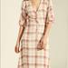 Urban Outfitters Dresses | Nwt Urban Outfitters Plaid Maxi Dress Medium | Color: Cream | Size: M