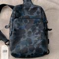 Coach Bags | Brand New Coach Gotham Sling Backpack, Camouflage Print, Tag Still Attached | Color: Blue | Size: Os