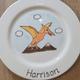 Dinosaur Mug - Pterodactyl - plate - bowl - Cup - Personalised Dinosaur- Personalised Mug - Boys Birthday - Childs Dinner set
