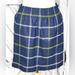 J. Crew Skirts | J. Crew Wool Blend Plaid Paper Bag Mini Skirt 4 | Color: Blue/Yellow | Size: 4