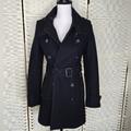 Burberry Jackets & Coats | Burberry Brit Black Wool & Cashmere Coat Size Us 2 Excellent Condition! | Color: Black | Size: 2