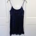 Free People Dresses | Free People Women’s Velvet Chemise Dress | Color: Blue | Size: Xs