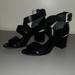 Tory Burch Shoes | Black Tory Burch Sandal Heels | Color: Black/White | Size: 6