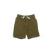 Hanna Andersson Shorts: Green Print Bottoms - Kids Boy's Size Small - Dark Wash