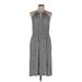 Ann Taylor LOFT Casual Dress Halter Sleeveless: Gray Dresses - Women's Size Medium