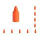 10 set 10 Pieces Soccer Training Cone Barriers Holder Skate Marker Slalom Equipment Practice Sensitive Supply Portable Accessories