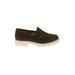 Kenneth Cole New York Flats: Slip-on Platform Work Green Print Shoes - Women's Size 9 1/2 - Round Toe