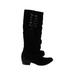 Naughty Monkey Boots: Black Solid Shoes - Women's Size 8 - Round Toe