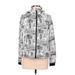 Calvin Klein Performance Track Jacket: Below Hip White Plaid Jackets & Outerwear - Women's Size Medium