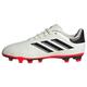 adidas Copa Pure II Club Flexible Ground Boots Sneaker, Ivory/Core Black/Solar Red, 3.5 UK Child