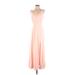 Fame And Partners Casual Dress - Maxi: Pink Dresses - Women's Size 4