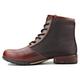 OSSTONE Moto Boots for Men Fashion Lace-Up Leather Chukka Boots Casual Shoes OS-5008-2-red-brown-8.5