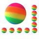 10 set 8.5 in Gradient PVC Football Toy Rainbow Soccer Playground Bouncy Ball Outdoors Parent Child Games Set Backyard Style 5