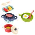 Abaodam 3 Sets Play House Kitchen Utensils Cooking Education Toy Simulation Kitchen Toy Simulation Cooking Little Chef Kitchen Playset Imitation Kitchen Plaything Toys Abs Toy Set Electric