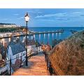 Papery Jigsaw Puzzle 2000 Piece Whitby,Sea,Lighthouse,Harbor Unique Home Decorations And Gifts 70x100CM