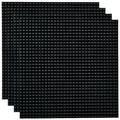 Classic Stackable Baseplates 25x25cm | Compatible with LEGO Blocks, Compatible with LEGO Base Plates | Baseplates for Building Towers, Tables, and More! | 4 Black Baseplates