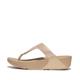 Fitflop Women's LULU Crystal Embellished Toe-Post Sandals, Latte Beige, 7 UK