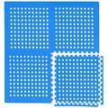 eyepower Poolmatte mit Löchern - 13 Sets für 366 Pool Blau
